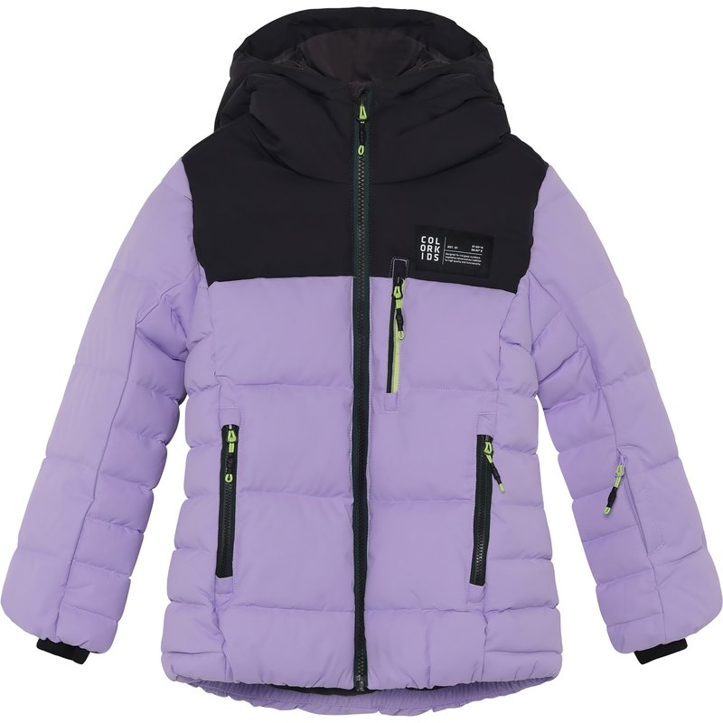 Color Kids Kinder Quilt Ski Puffer Jacke