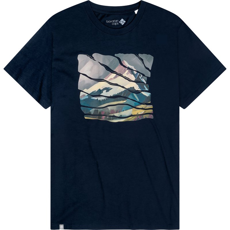 Bavarian Caps Herren Wintergipfel T-Shirt