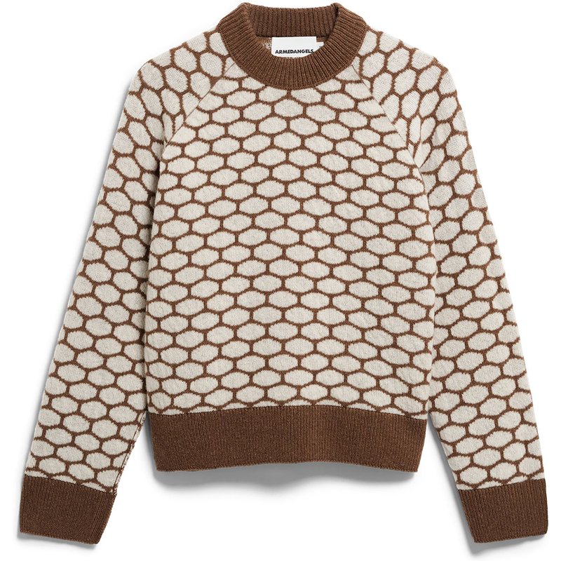 Armedangels Damen Wool Multi Dots Knit Pullover