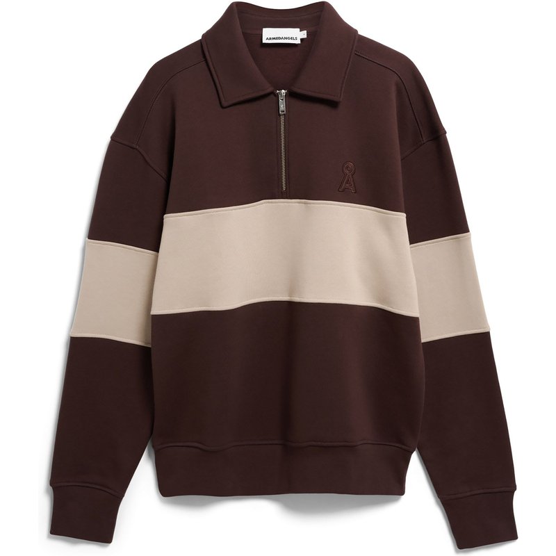 Armedangels Herren Striped Troyer Pullover