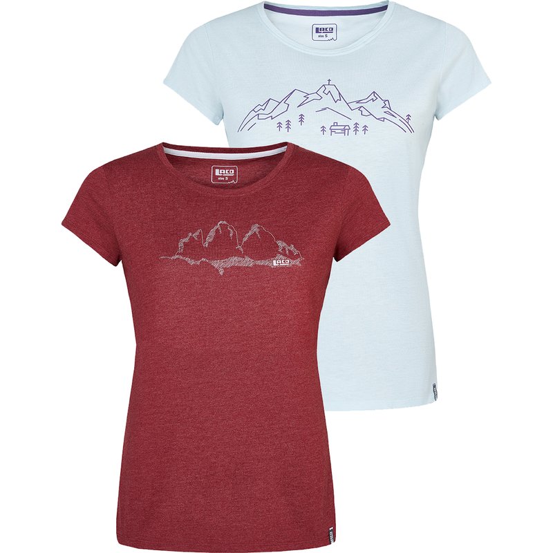 LACD Damen Bellavista + Mountain T-Shirt Bundle