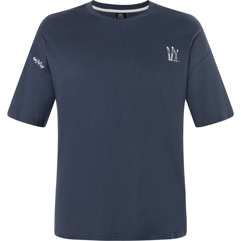 Chillaz Herren Bergzeit Bozeman Skis an Poles T-Shirt