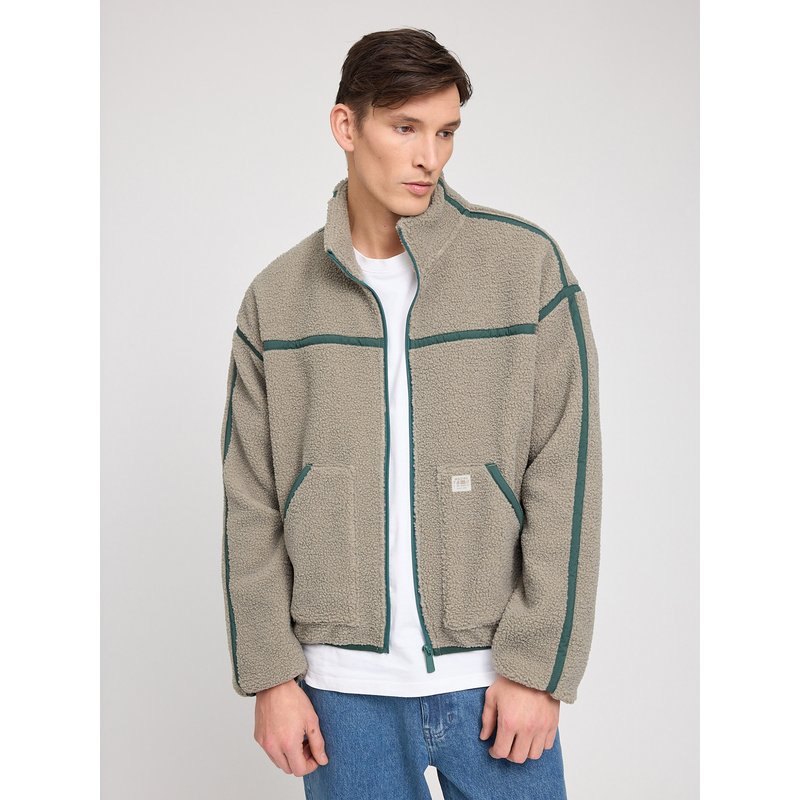 Mazine Herren Contrast Tape Sherpa Jacke