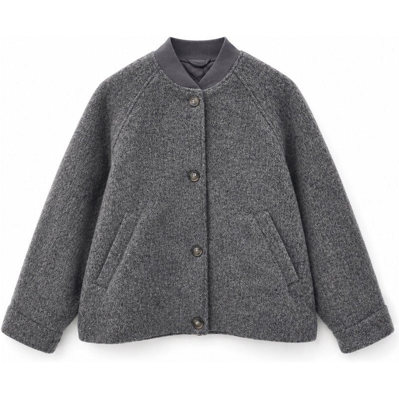 Mazine Damen Vegan Wool Bomber Jacke
