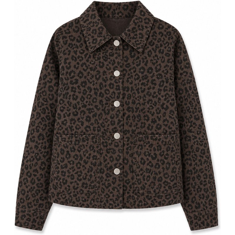 Mazine Damen Printed Denim Jacke