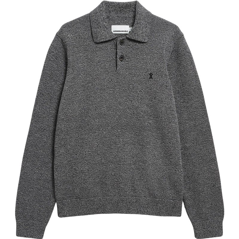 Armedangels Herren Mouline Knit Polo Longsleeve