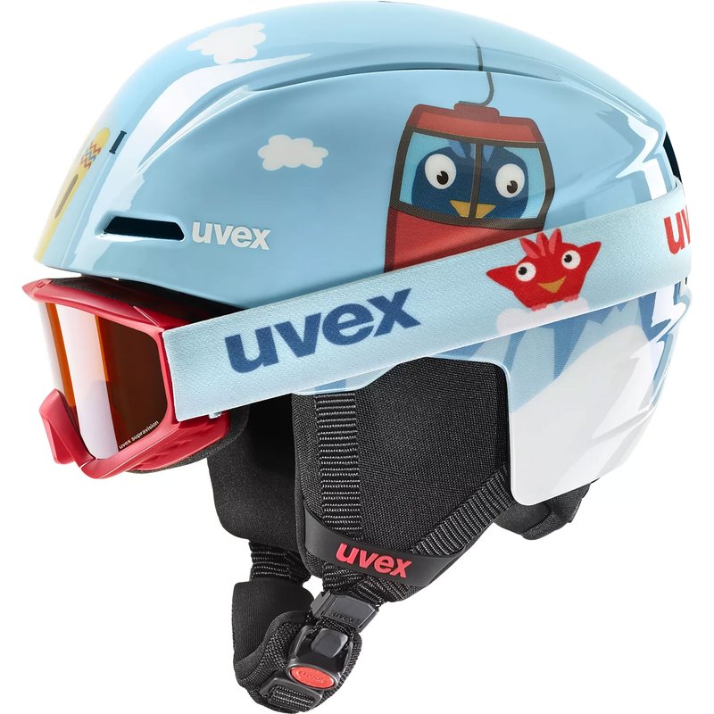 Uvex Kinder Viti Set Skihelm