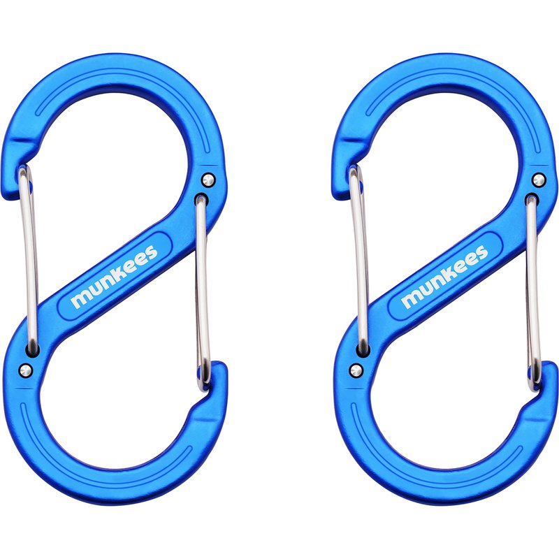 Munkees S-Form Karabiner 2er Pack