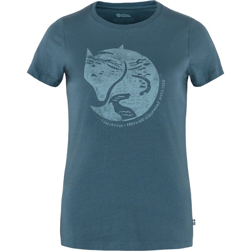 Fjällräven Damen Arctic Fox Print T-Shirt
