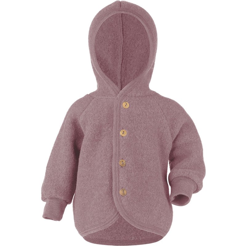 Engel Kinder Wollfleece Hoodie Jacke