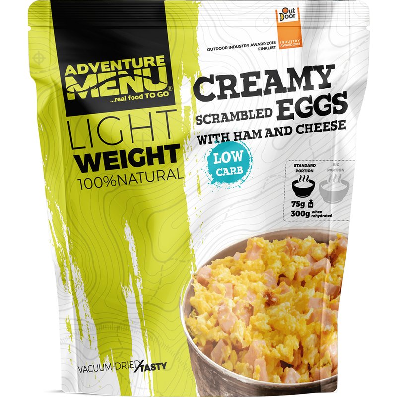 Adventure Menu Creme-Rührei mit Schinken und Käse