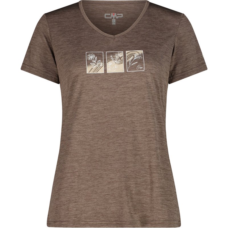 CMP Damen Melange Print T-Shirt