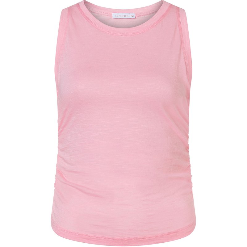 Mandala Damen Cropped Ruffled Top
