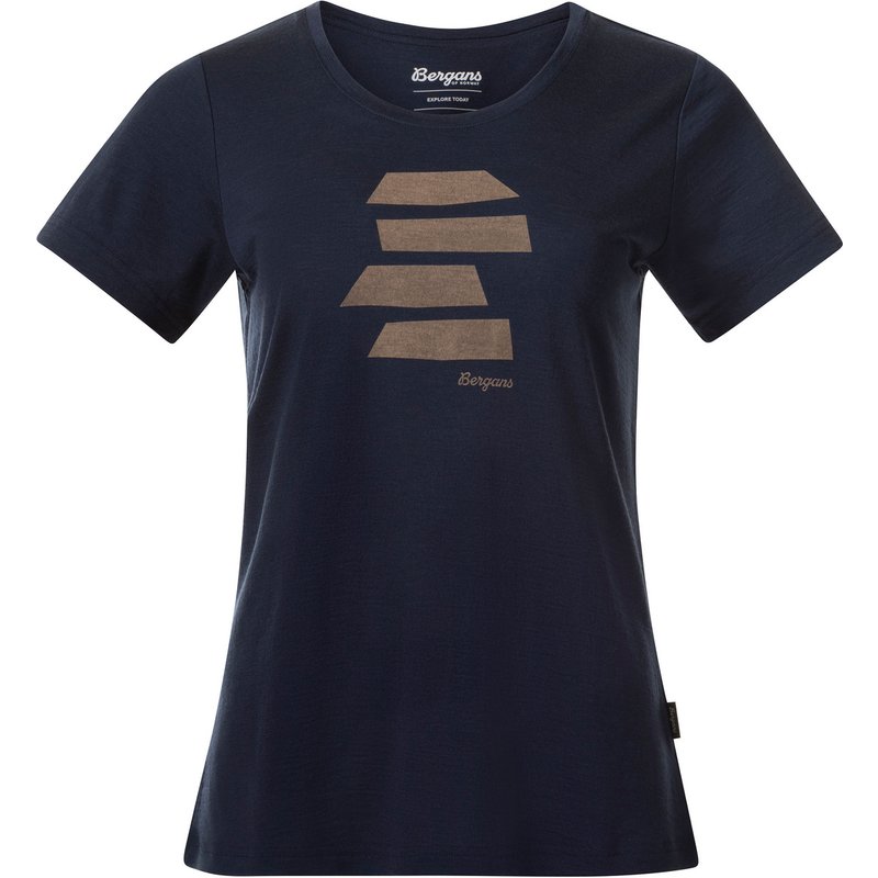 Bergans Damen Rabot Mount Wool T-Shirt