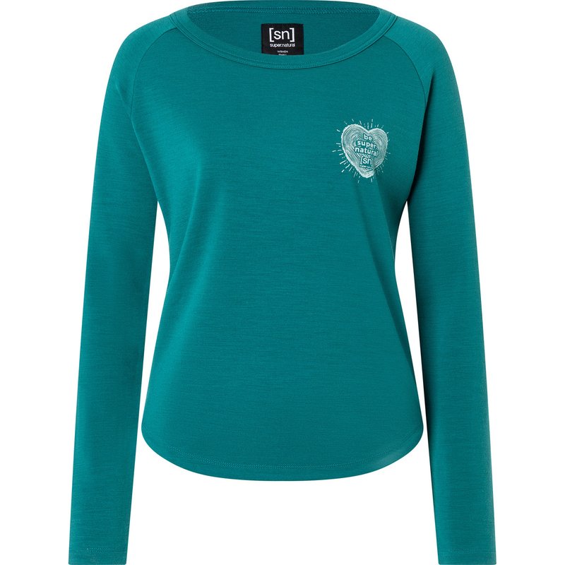 Super.Natural Damen Little Heartwood Crew Pullover