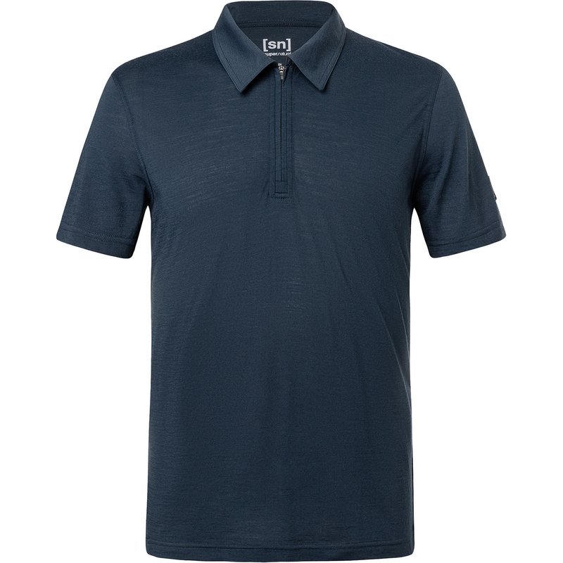 Super.Natural Herren Zip Polo T-Shirt