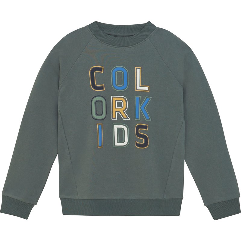 Color Kids Kinder Logo Print Pullover