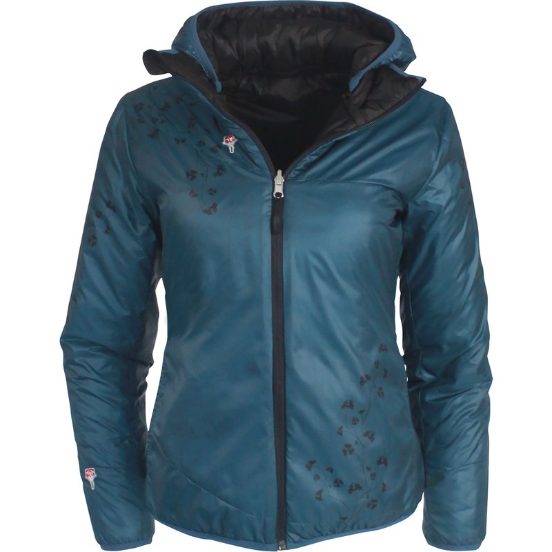 Grüezi Bag Damen Refreshful SilkWool Flower Reverse Jacke