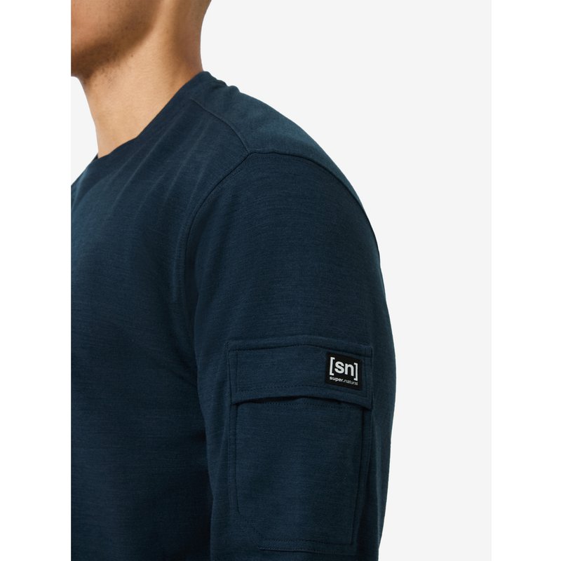 Super.Natural Herren Alpine Brush Crewneck Pullover