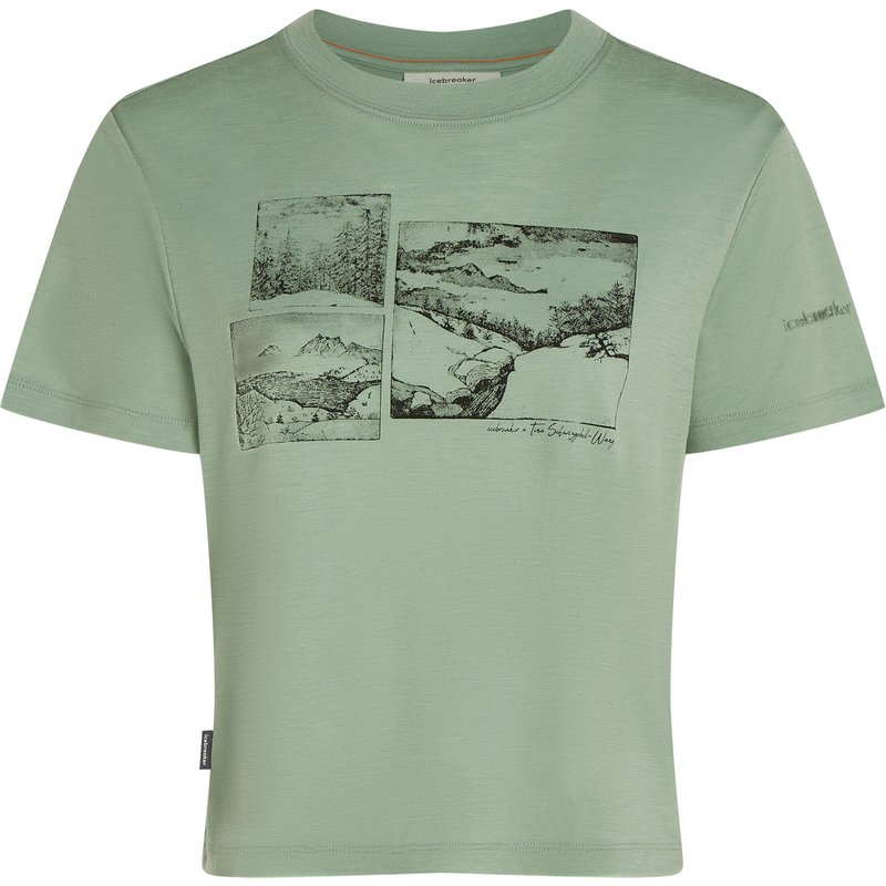 Icebreaker Damen Merino 150 Tech Lite The Climb T-Shirt