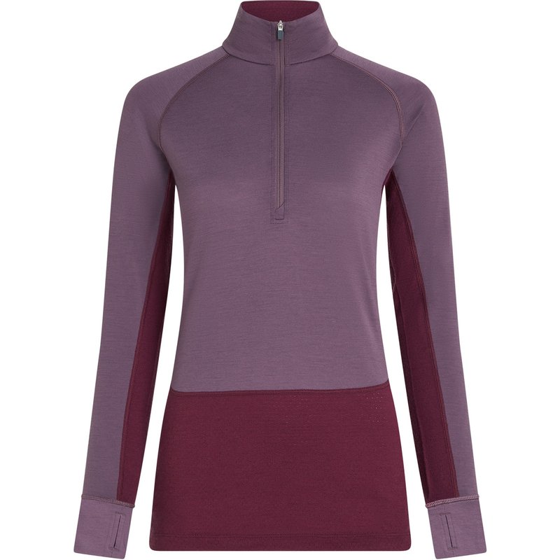 Icebreaker Damen Merino 200 ZoneKnit Half Zip Longsleeve