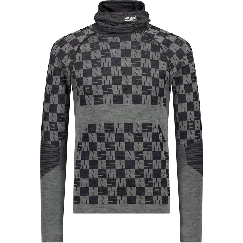 Mons Royale Herren Ascender Merino Seamless Hoodie Longsleeve