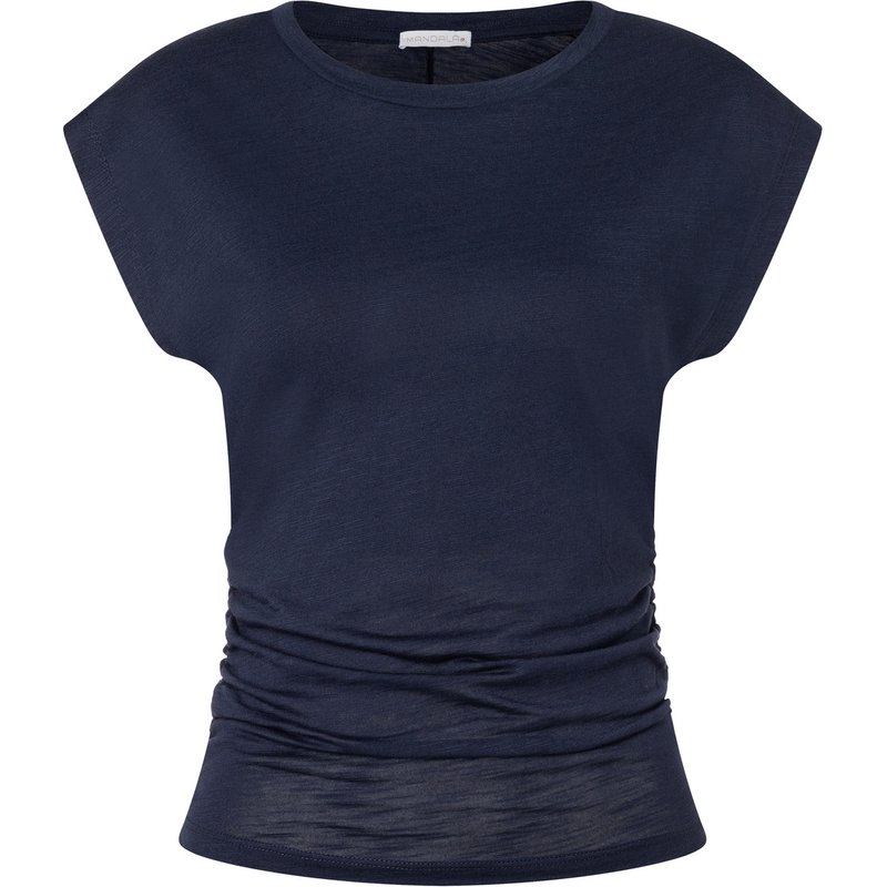 Mandala Damen Side Ruffled T-Shirt