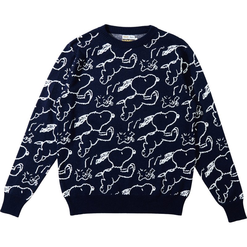 Brava Fabrics Herren Peanuts Jacquard Pullover