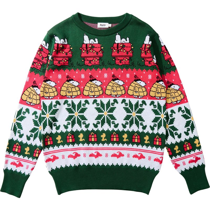 Brava Fabrics Herren Peanuts Xmas Cotton Pullover
