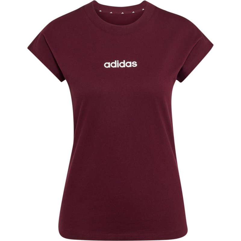 adidas Damen Essentials Linear Cotton T-Shirt