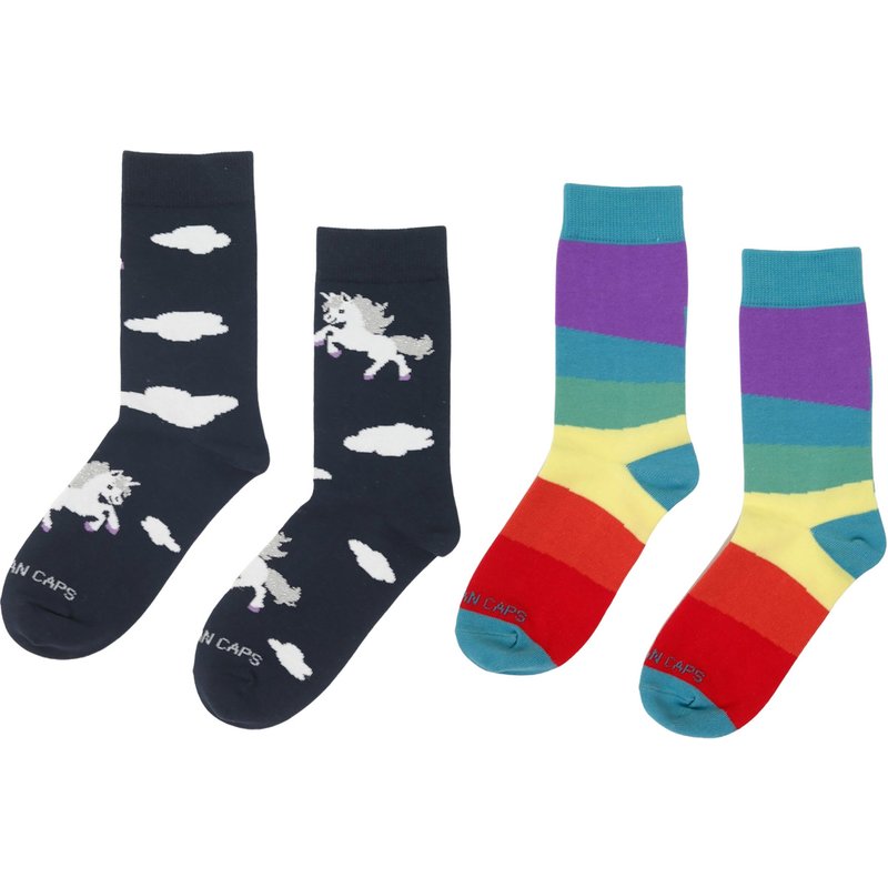 Bavarian Caps Kinder Einhorn 2er Pack Socken