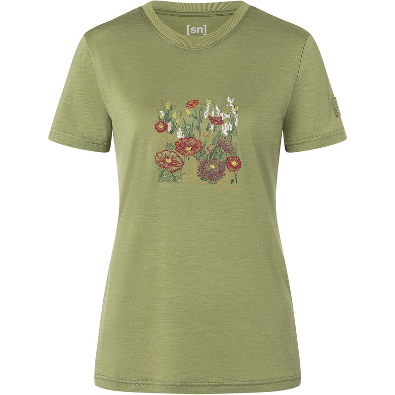 Super.Natural Damen Flower Field Bio J T-Shirt