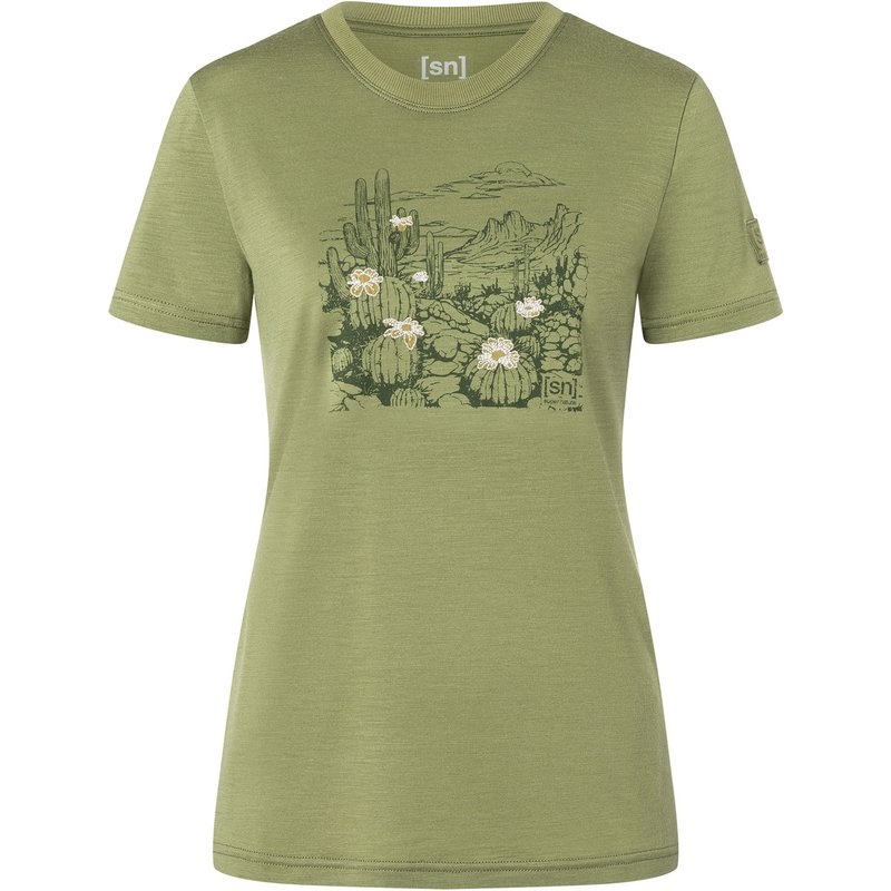 Super.Natural Damen Cactus World Bio J T-Shirt