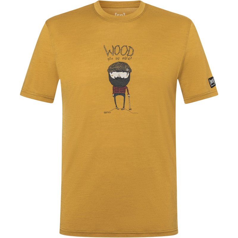 Super.Natural Herren Wood Crafti T-Shirt