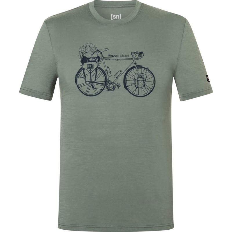 Super.Natural Herren Wander Wheel T-Shirt