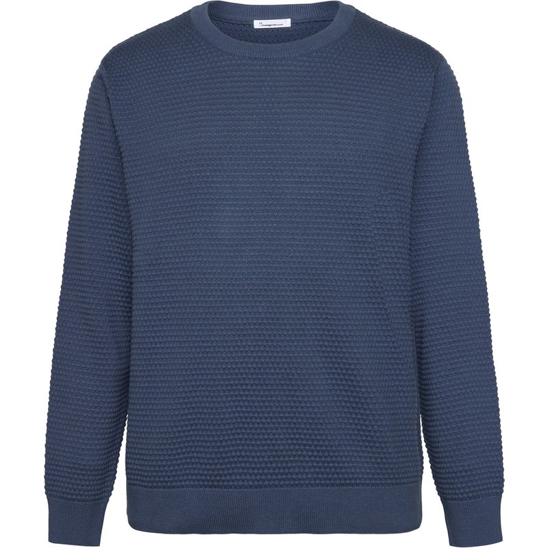 KnowledgeCotton Apparel Herren Vagn Bubble Knit Crew Neck Pullover