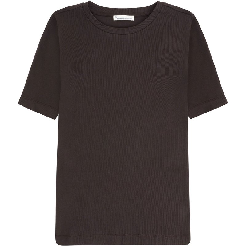 KnowledgeCotton Apparel Damen Rib T-Shirt