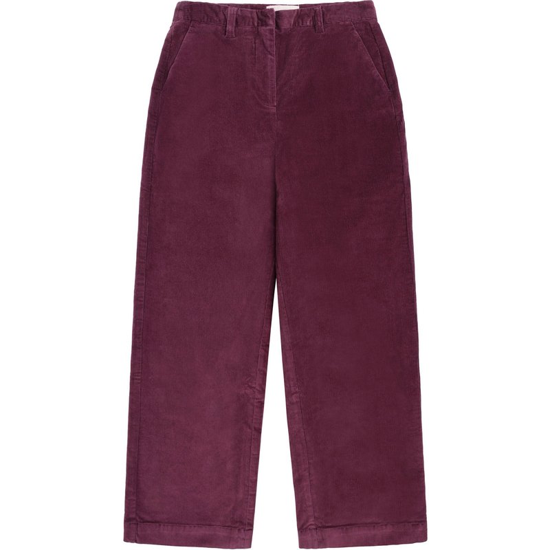 KnowledgeCotton Apparel Damen Posey Wide High-Rise Corduroy Hose