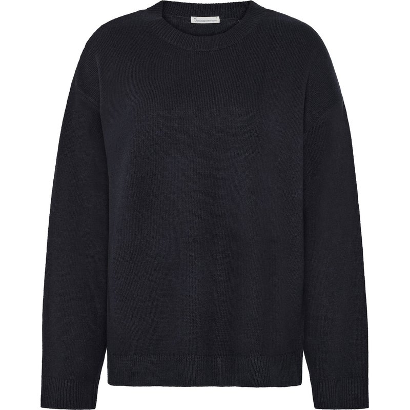 KnowledgeCotton Apparel Damen Single Knit Crew Neck Pullover