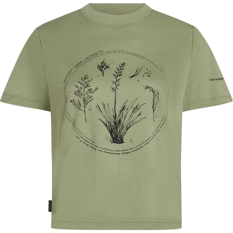 Icebreaker Damen 150 Tech Lite Crop Seed Story T-Shirt