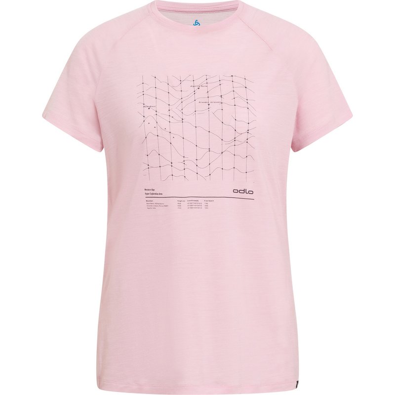 Odlo Damen Merino Tencel Hyper Map T-Shirt