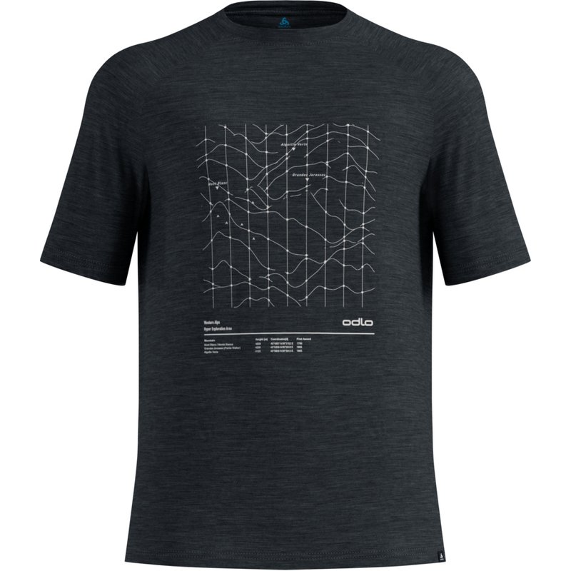 Odlo Herren Merino Tencel Hyper Map T-Shirt