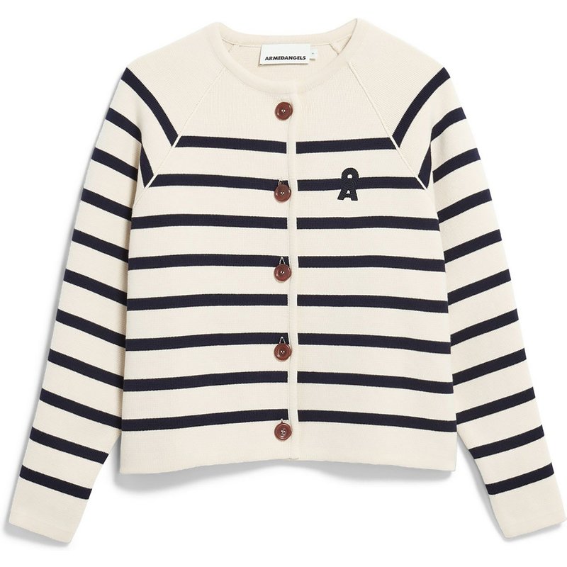 Armedangels Damen Placed Stripe Knit Jacke