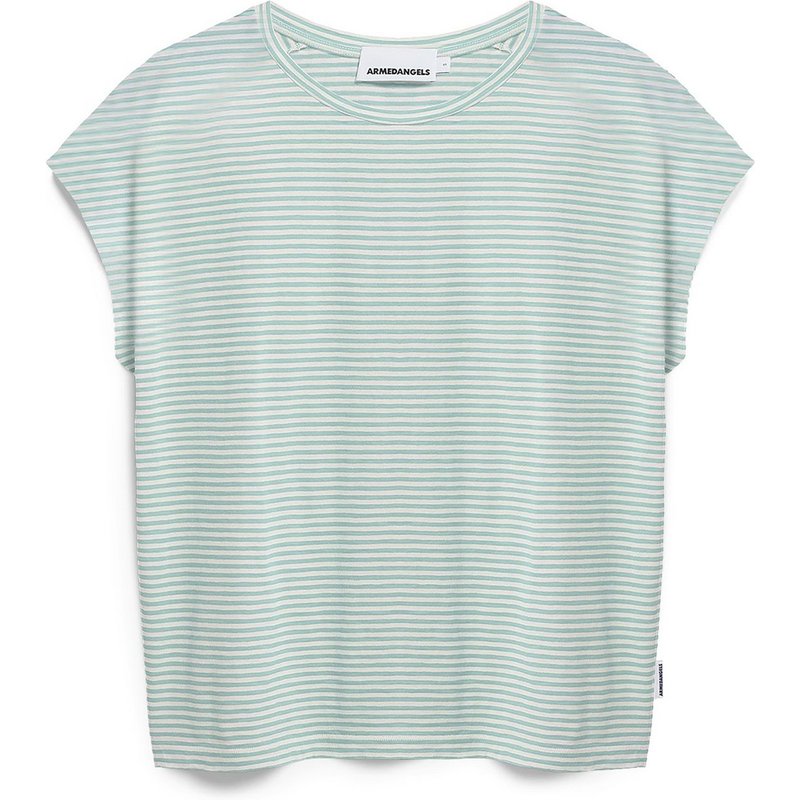 Armedangels Damen Slub Jersey Stripe T-Shirt
