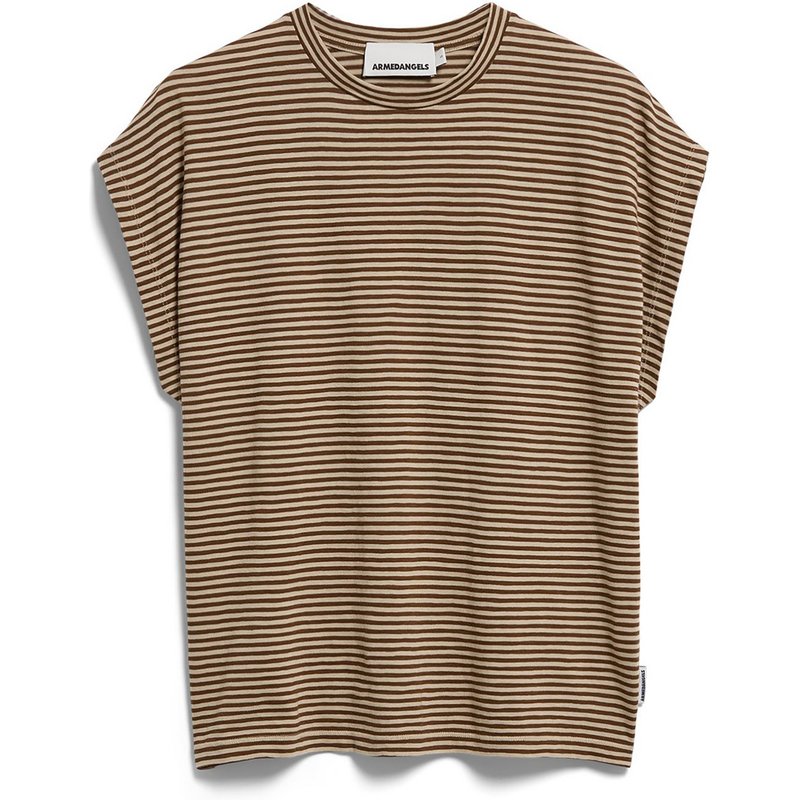 Armedangels Damen Slub Jersey Stripe T-Shirt