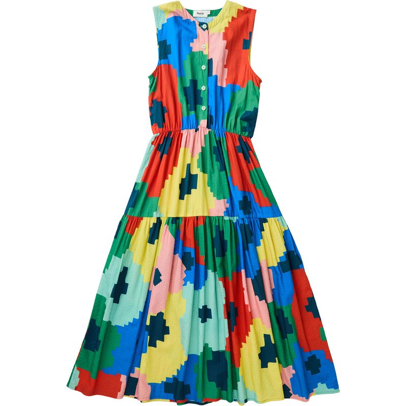 Brava Fabrics Damen Maxi Flowers Kleid