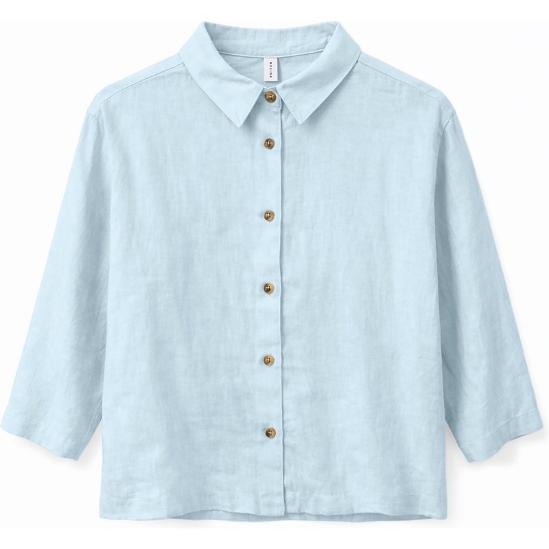Mazine Damen 3/4 Sleeve Linen Bluse