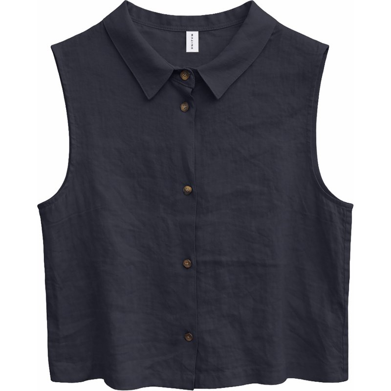 Mazine Damen Sleeveless Linen Bluse