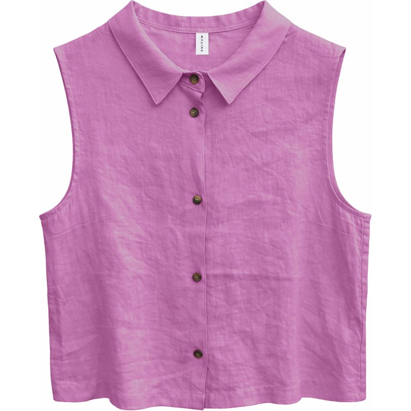 Mazine Damen Sleeveless Linen Bluse