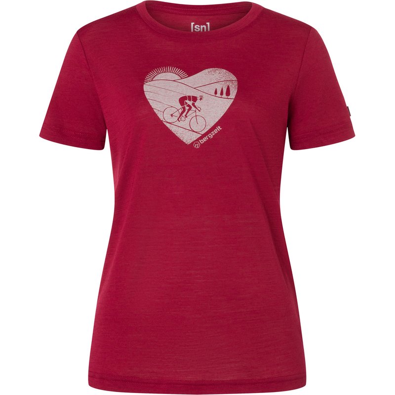 Super.Natural Damen Bergzeit Bike Heart T-Shirt